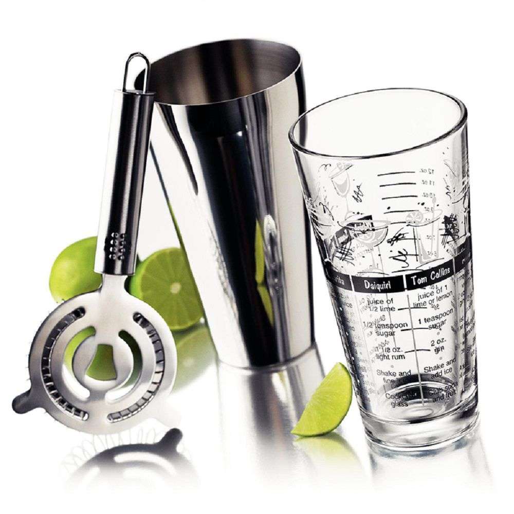 Bar Mix Shaker Set Kit 3 peças Libbey