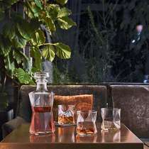 Whisky Set Cassiopea - Garrafa e 6 copos de vidro para bebidas - Bormioli Rocco    