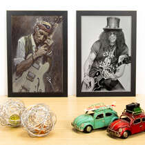 Kit Especial - Quadros Keith Richards + Slash - 33x22 cm