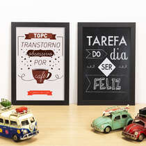 Kit Especial - Quadros Transtorno Obsessivo por Café + Tarefa do Dia - 33x22 cm 