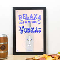 Quadro O mundo dá Vodkas - 33x22 cm