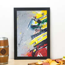 Quadro Ayrton Senna - 33x22 cm 