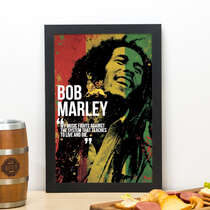 Quadro Bob Marley - 33x22 cm 