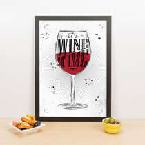 Quadro Decorativo It´s Wine Time - 45x32,5 cm 