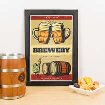 Quadro Decorativo - Brewery - 33x23 cm 