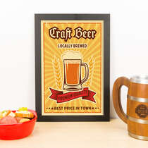 Quadro Decorativo - Craft Beer - 33x23 cm 