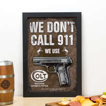 Quadro Don´t Call 911 - 33x22 cm  