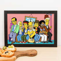 Quadro Homer Simpson & Friends - 23x33 cm