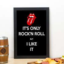 Quadro Rolling Stones - 33x22 cm  