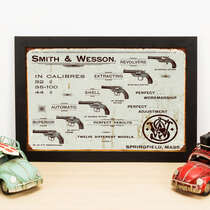 Quadro Smith & Wesson - 22x33 cm  