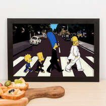 Quadro The Simpsons Abbey Road - 23x33 cm