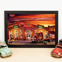 Quadro Budweiser Vintage - 33x22 cm  