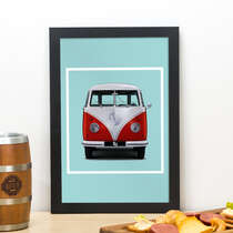 Quadro VW Kombi Retrô - 33x22 cm  