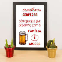 Quadro - As melhores cervejas  - 33x23 cm