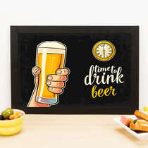 Quadro - Time to Drink Beer - 23x33 cm