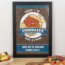 Quadro - Coach do Churrasco - 33x22 cm