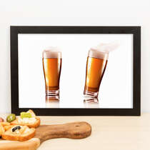 Quadro - Copos de cerveja - 23x33 cm