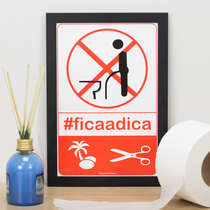 Quadro # Fica a Dica - 33x22 cm 