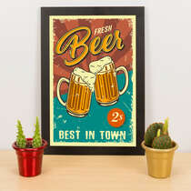 Quadro - Fresh Beer -  33x23 cm