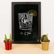 Quadro - Gin & Tônica - 33x23 cm