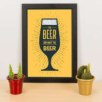 Quadro - To beer or not to beer -  33x23 cm