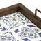 Bandeja Decorativa de Azulejos - Ladrilhos  Portugueses - 43 x 33 cm