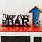 Palavra Decorativa - Bar Doce Bar - 18 x 45 x 6 cm