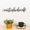 Palavra Decorativa para Parede - # Cantinho do Café - 9 x 39 cm x 3 mm