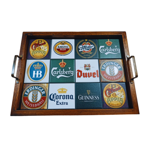 Bandeja Decorativa de Azulejos - Rótulos 2  - 43 x 33 cm