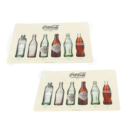 Jogo americano para mesa - Bottles - Coca Cola Coleção Oficial - 2pçs