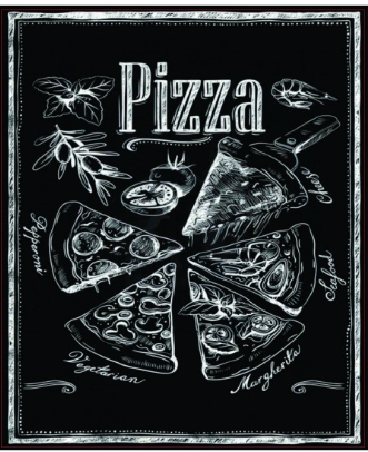 Placa MDF Pizza