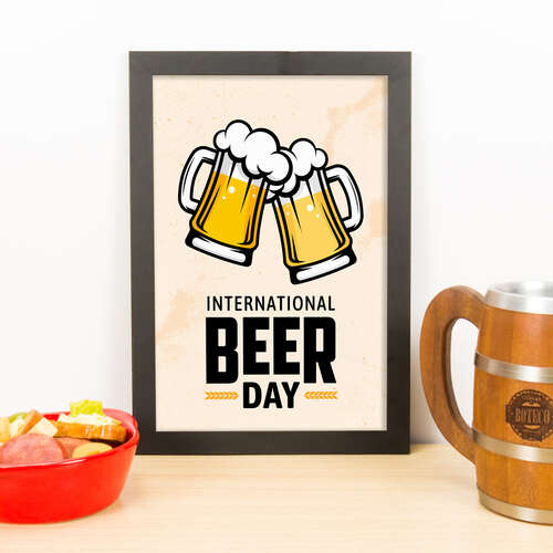Quadro Decorativo - International Beer Day - 33x23 cm 