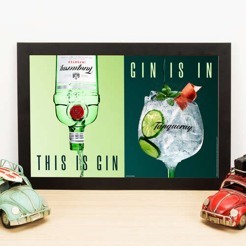 Quadro Tanqueray This is Gin - 33x22 cm