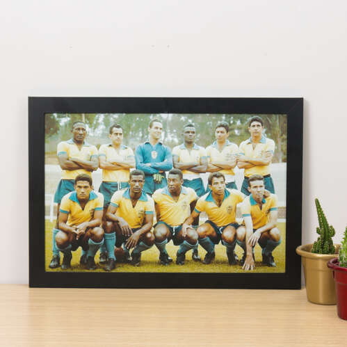 Quadro Seleção Brasileira Copa 1962  - 22x33 cm 